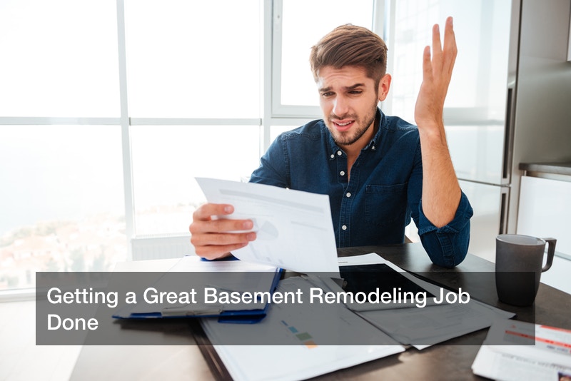 Getting a Great Basement Remodeling Job Done