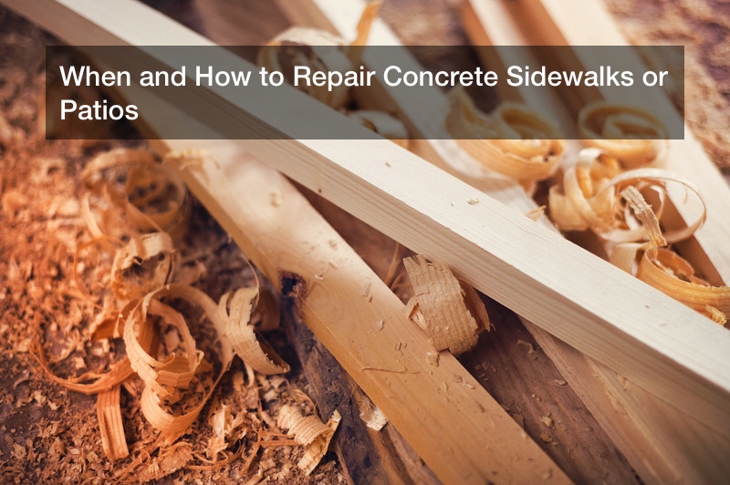 When and How to Repair Concrete Sidewalks or Patios