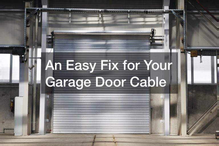 An Easy Fix for Your Garage Door Cable AT HOME INSPECTIONS