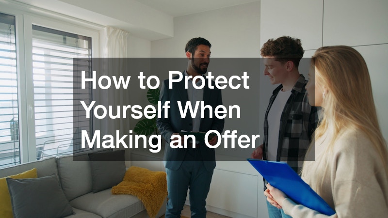 young couple talking to a realtor