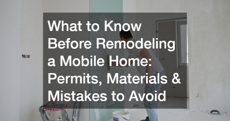 a man remodeling his home
