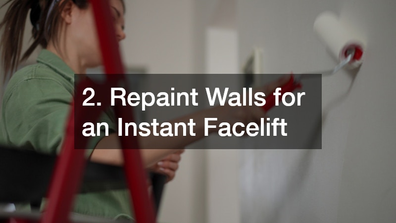 repainting the wall
